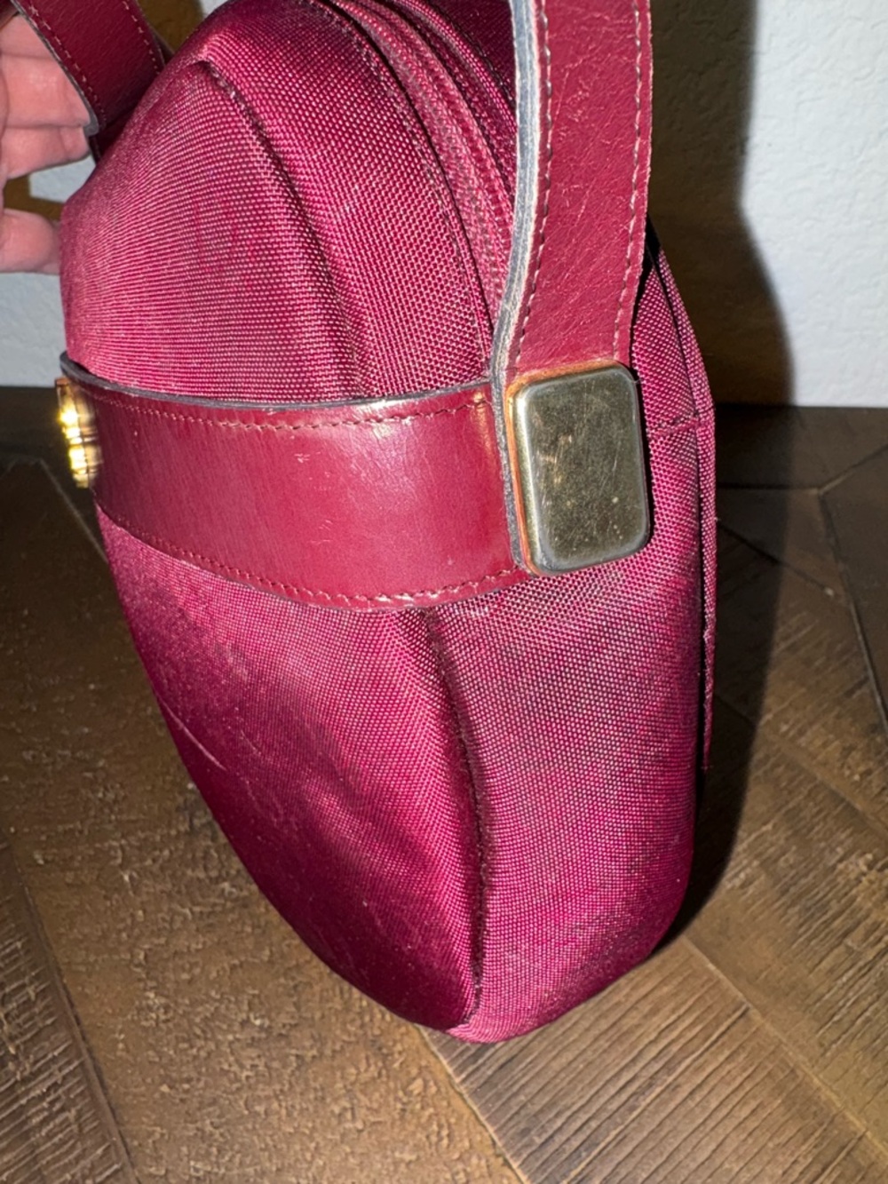 ❤️Dior - Vintage Burgundy Monogram Canvas Crossbody CD Logo Trotter Style - Picture 5 of 12
